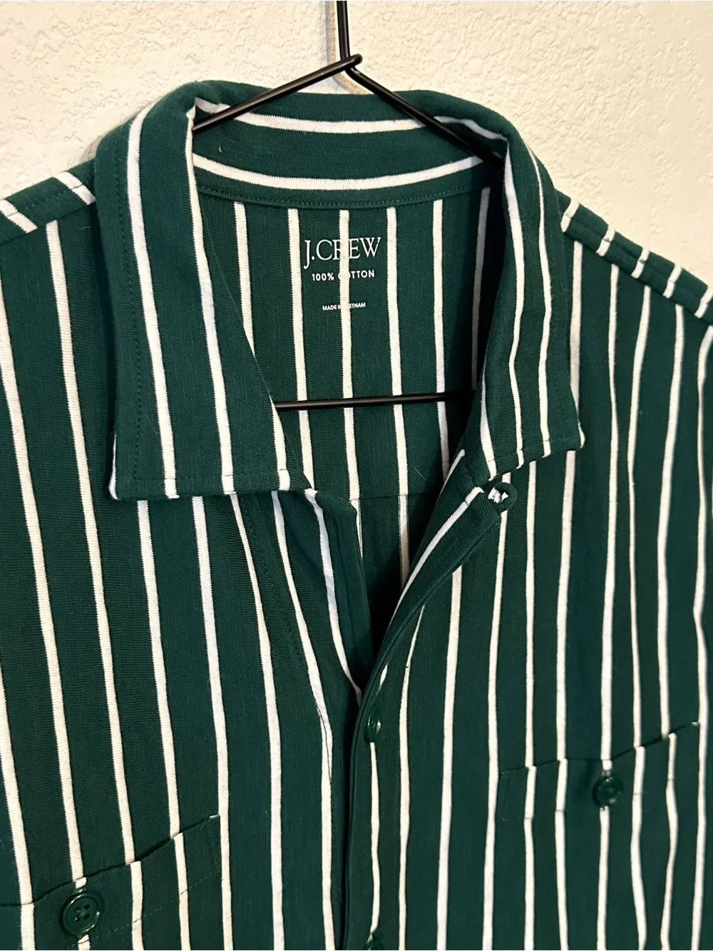 J. CREW Jersey knit camp shirt